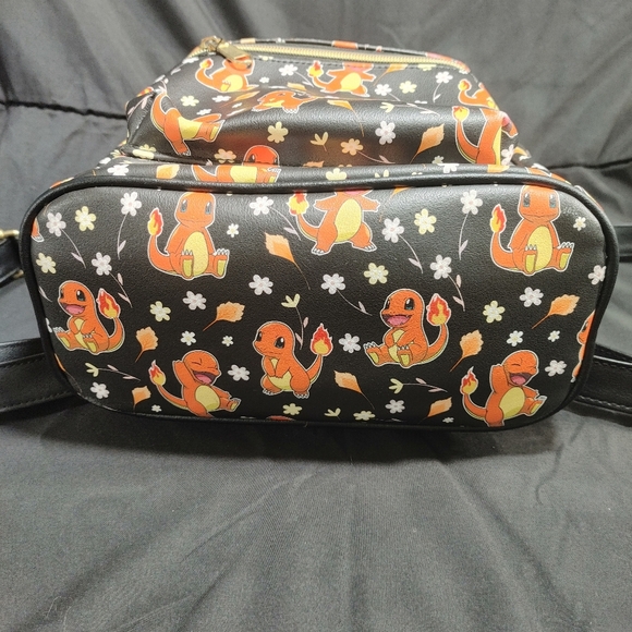 Loungefly Pokemon Charmander Black and Orange Mini Backpack - Picture 6 of 11